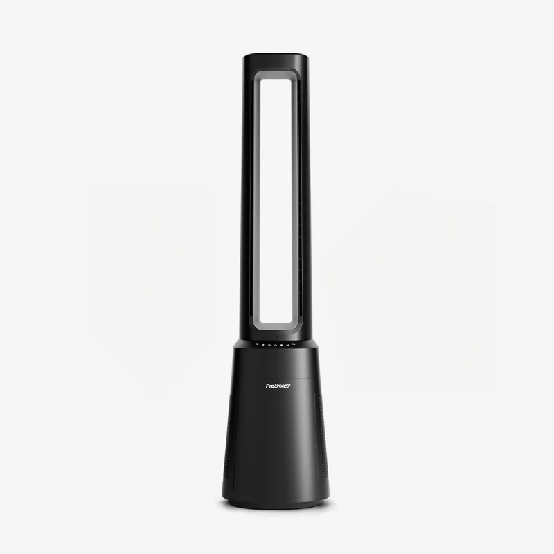 OmniAir 104 cm Premium Bladeless Tower Fan and Air Purifier - Black