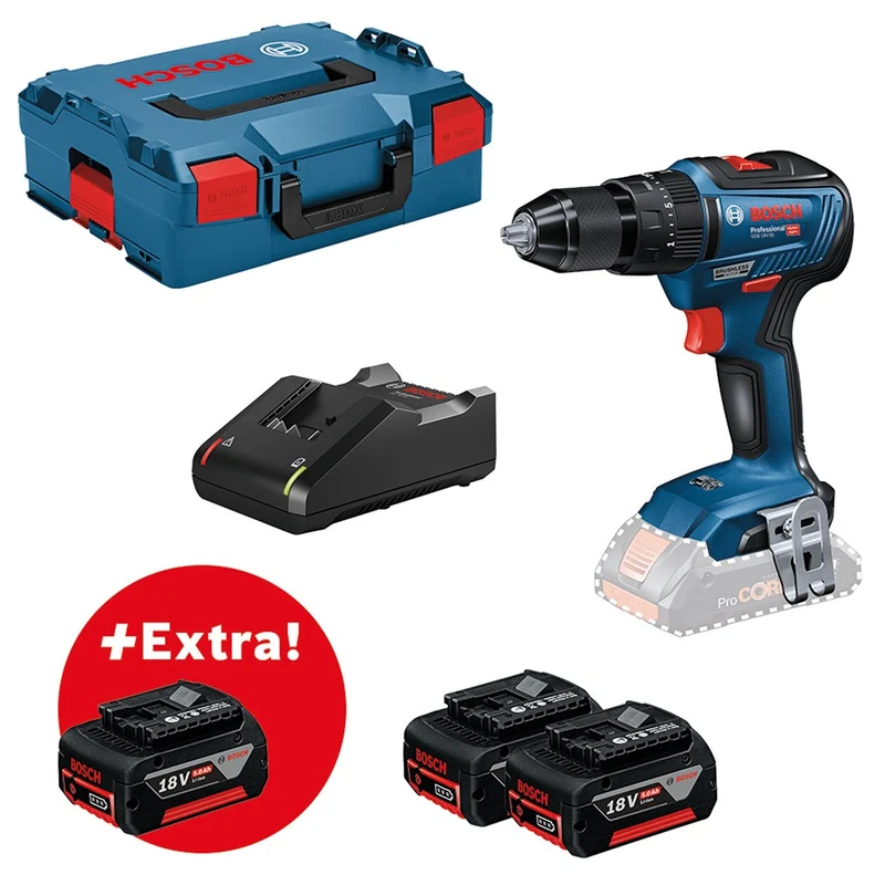 Bosch GSB 18V-55 BOORKLOPSCHROEFMACHINE 18V 3X 5.0 AH