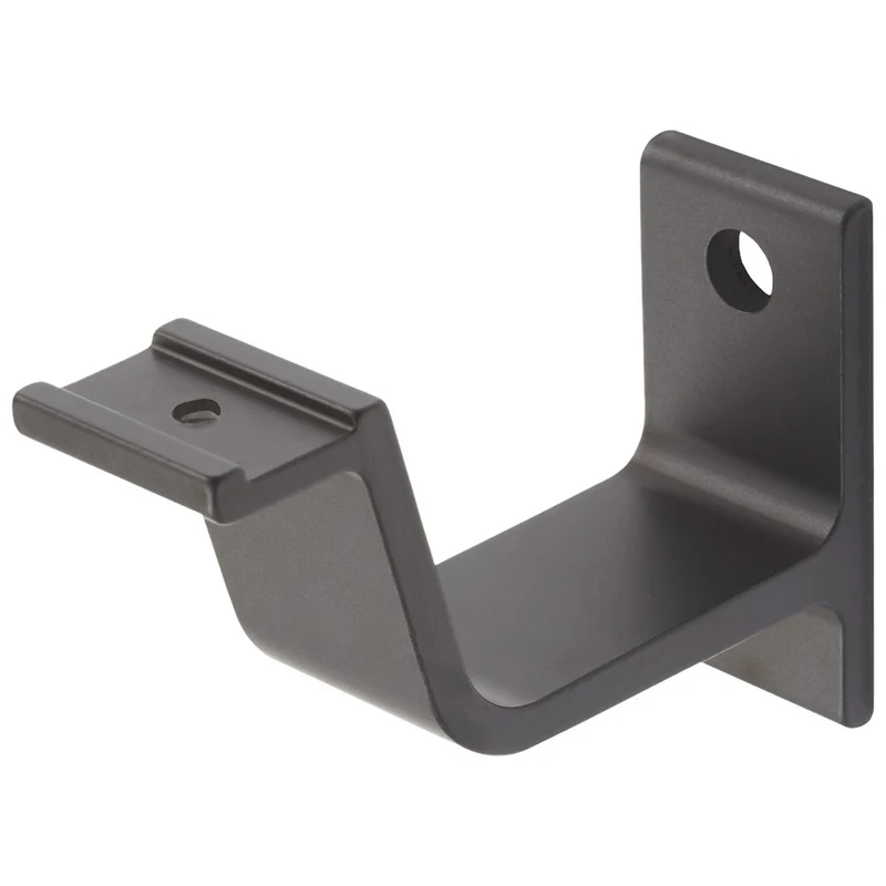 Hermeta Leuninghouder 76mm - Vlak zadel M8 Mat Zwart - 3551-18