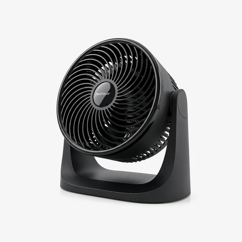 AirFlo Mini 28 cm Turbo Fan - Ultra-Quiet Air Circulator - Black