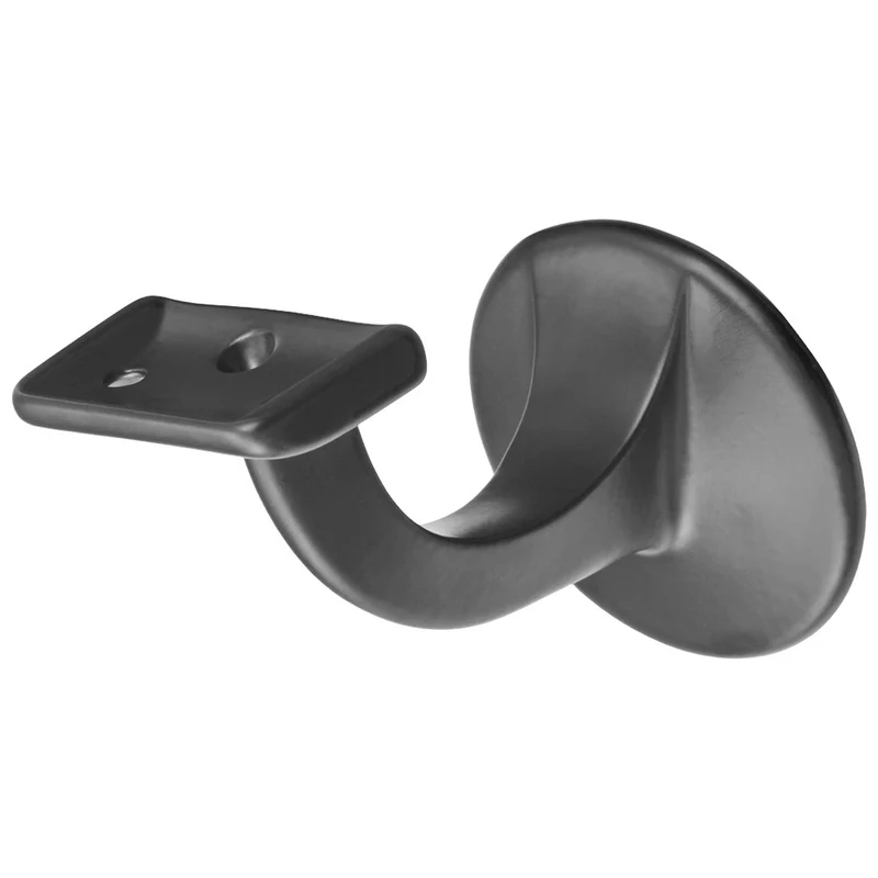 Hermeta Leuninghouder 65 Vlak M8 Zwart - 3503-70