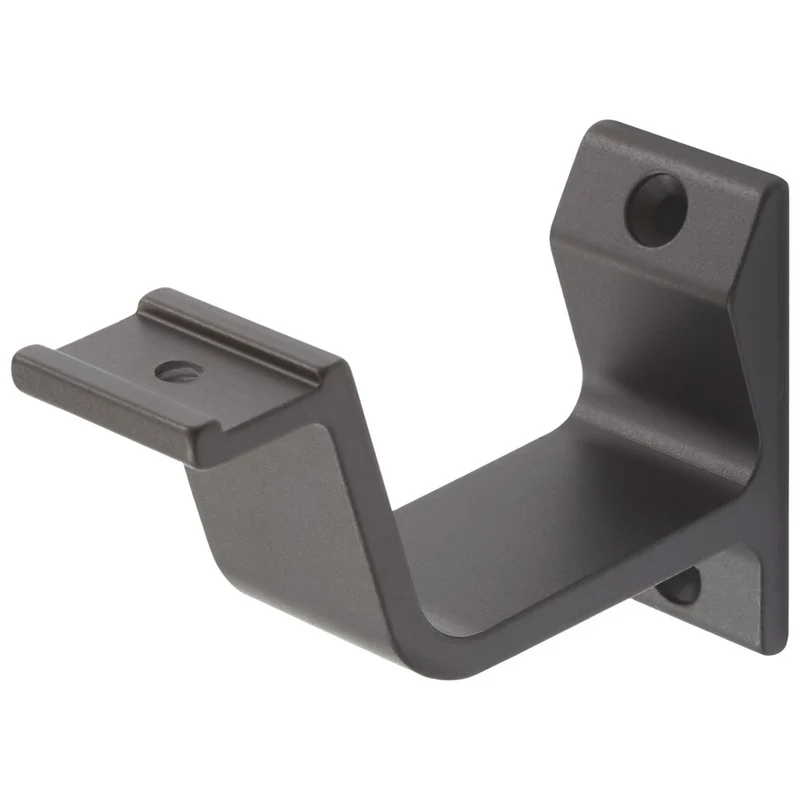 Hermeta Leuninghouder 76mm - Vlak Zadel - Mat Zwart - 3550-18