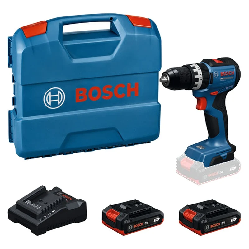 BOSCH GSB18V-52 ACCUKLOPBOORMACHINE 2X 2.0Ah + GAL