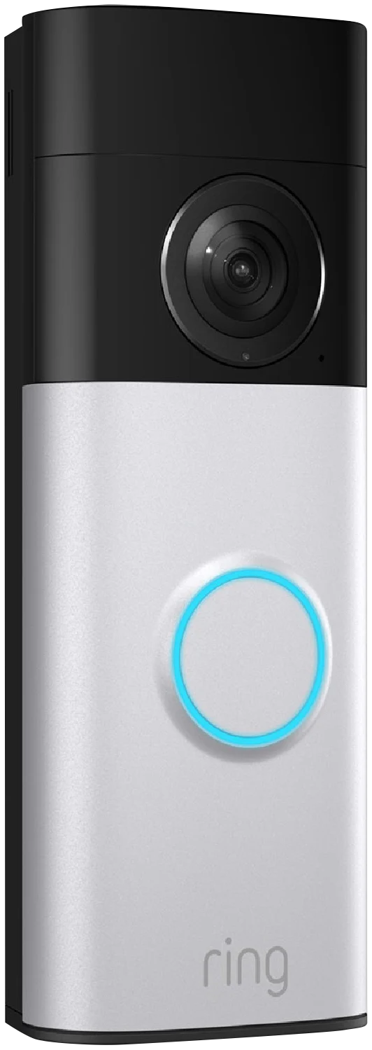 Ring Battery Video Doorbell 2K Plus - Nickel Silver + Chime