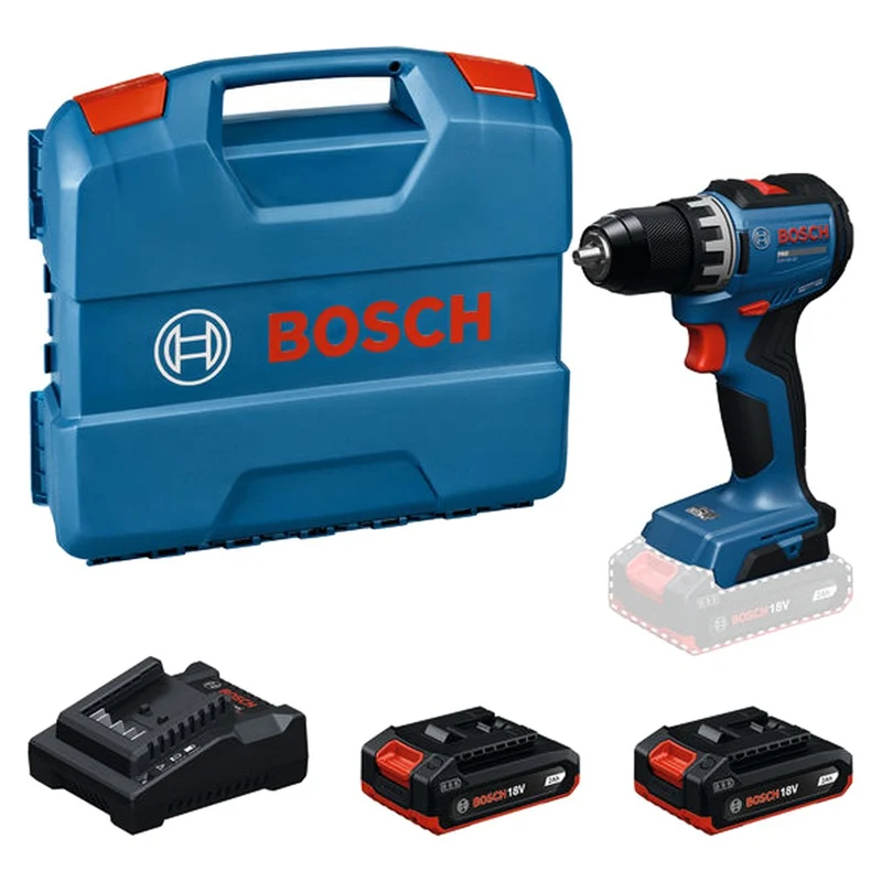 BOSCH GSR18V-52 ACCUSCHROEFBOORMACHINE 2X 2.0Ah + GAL