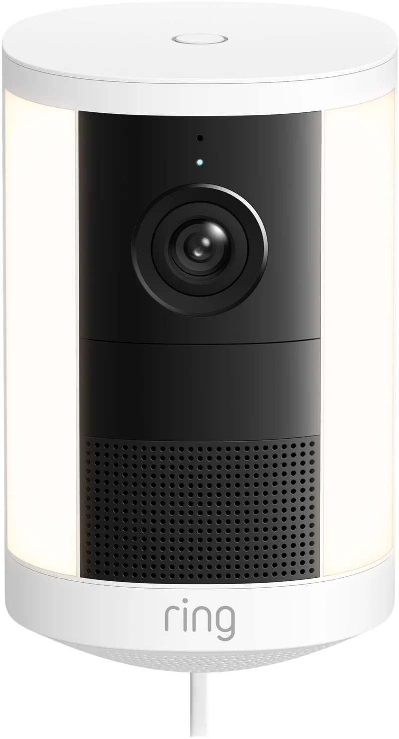 Ring Spotlight Camera 2K - Plug-In Security Camera - White