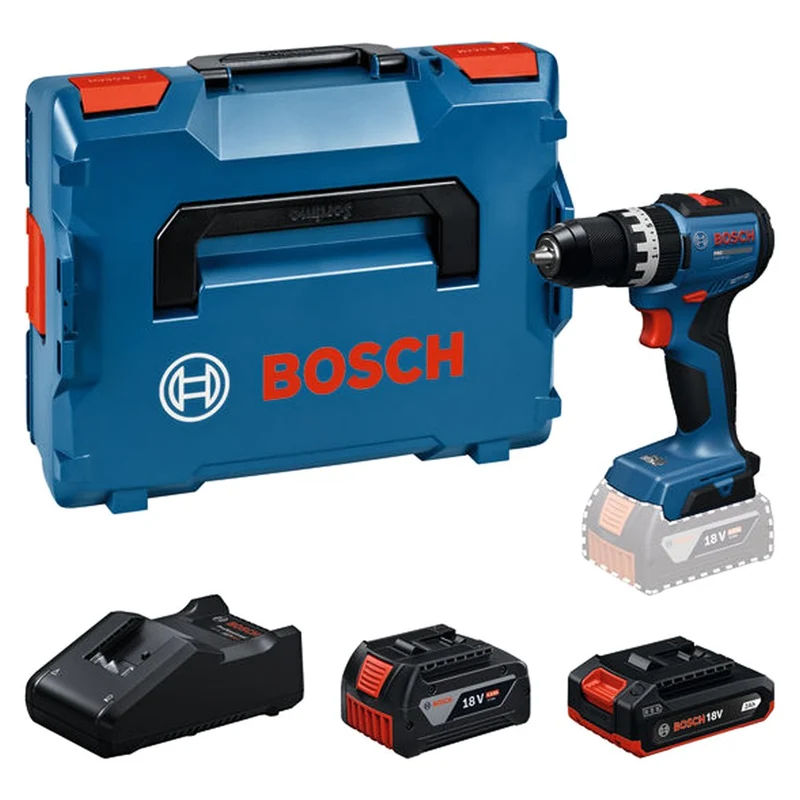 BOSCH GSB 18V-52 ACCUSCHROEFMACHINE L-BOXX - 1x GBA18V2,0Ah, 1x GBA18V4,0Ah