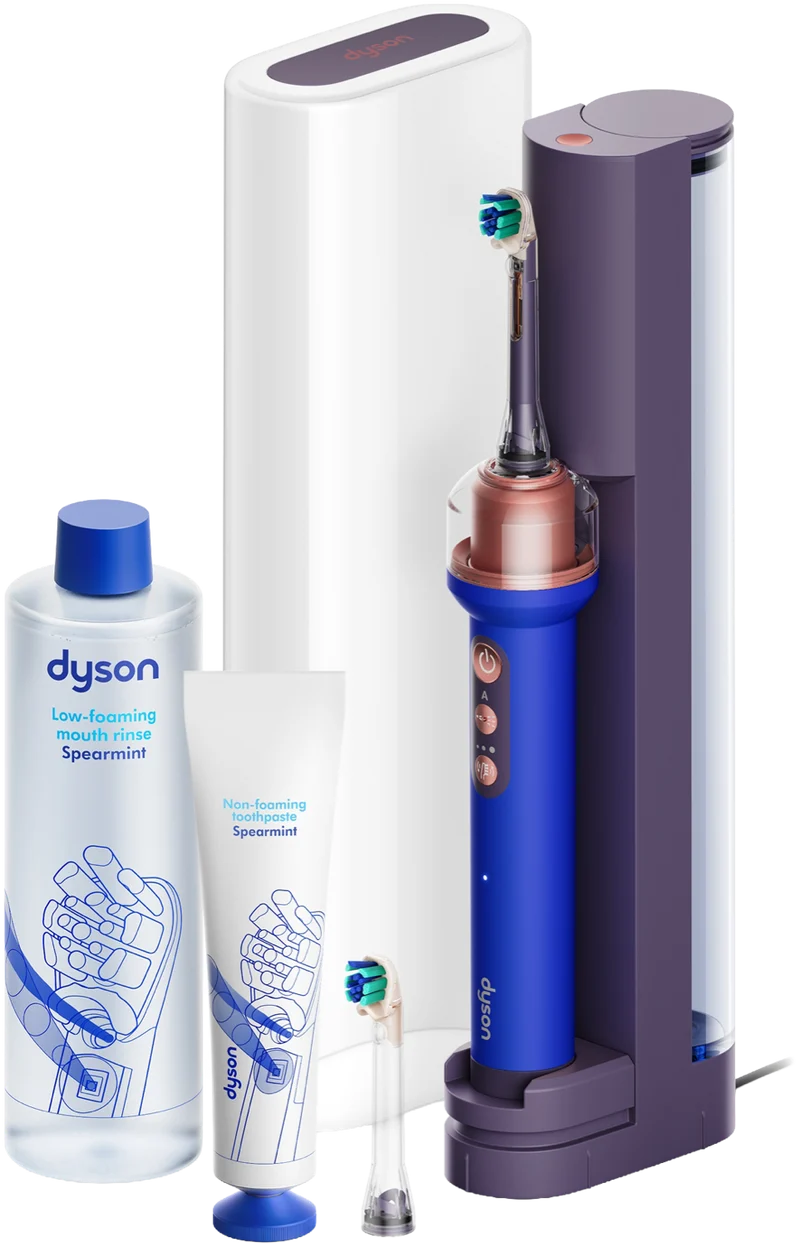 Dyson CameraJet Electric Toothbrush with Flosser and Starter Kit Ceramic Ultra Blue