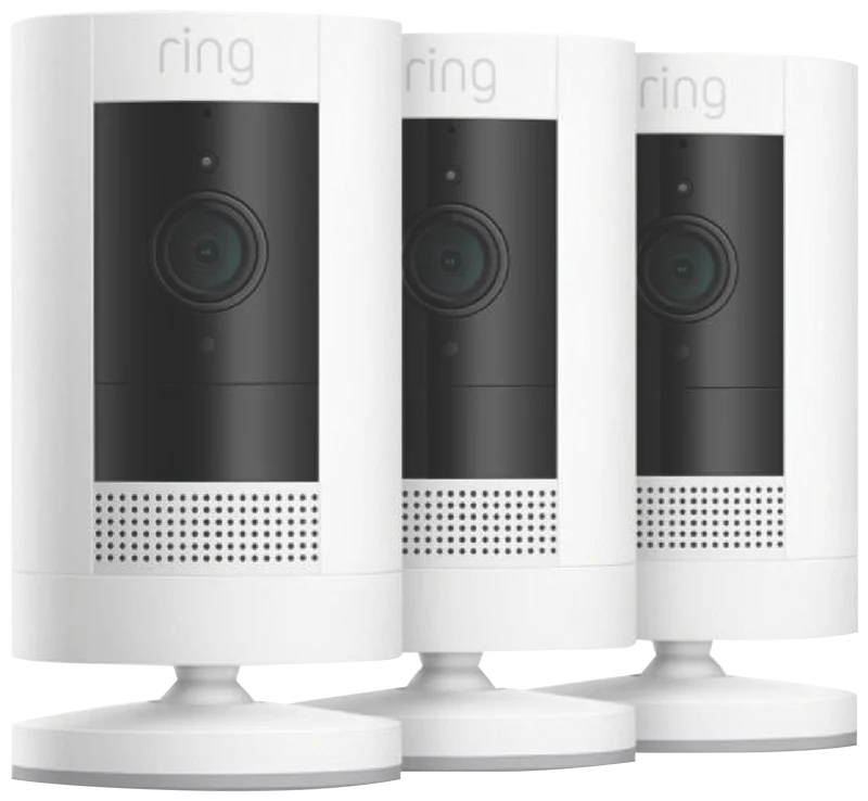 Ring 3-Pack Outdoor Camera (Stick Up Cam) Battery (White)