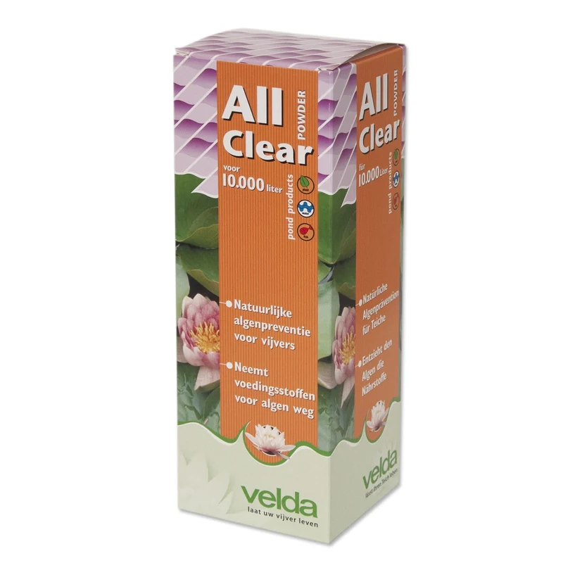 Velda All Clear Powder 1 kg - fosfaatbinder op basis van lanthaan voor vijvers tot 10.000 liter