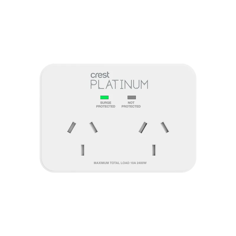 Crest 2 Socket AC Platinum Power Adaptor