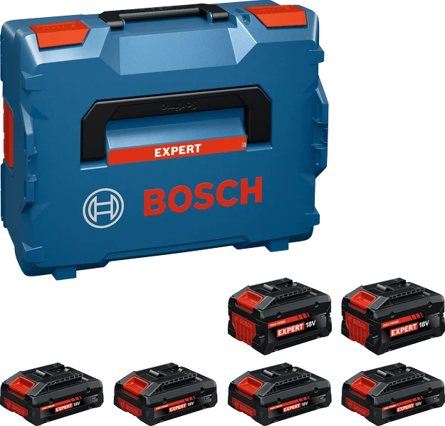 Bosch EXPERT EXBA18V 4×4,0Ah + 2×8,0Ah Accupack in L-Boxx - 1600A0373G