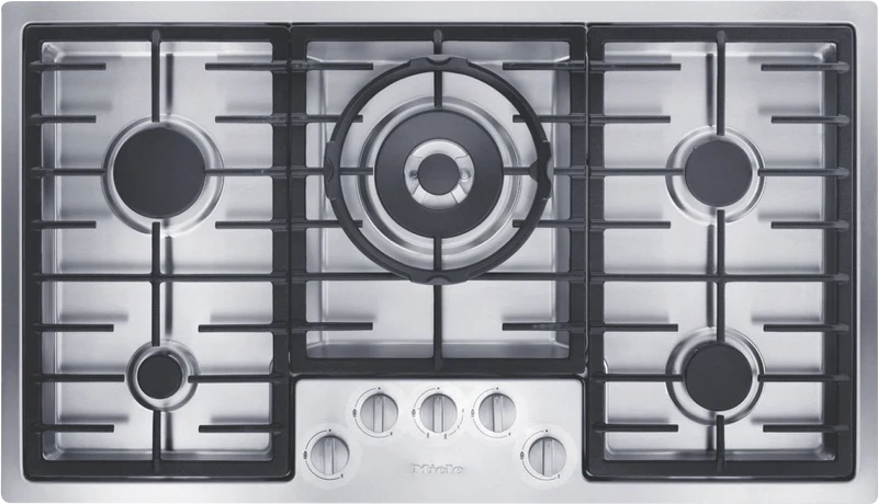 Miele 89cm Stainless Steel Gas Cooktop