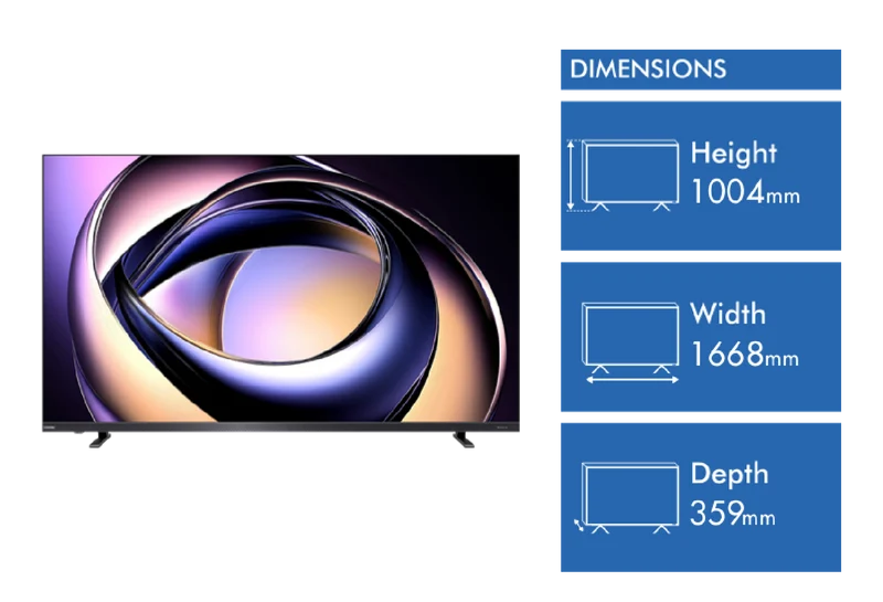 Toshiba 75'' Z770 Mini-LED TV 165Hz 2026