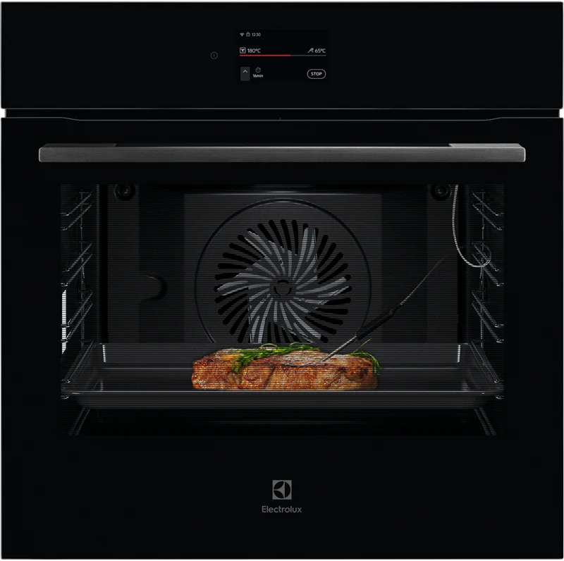 Electrolux 60cm Pyrolytic Oven with Food Probe, 21 Function, Black - 700 Series
