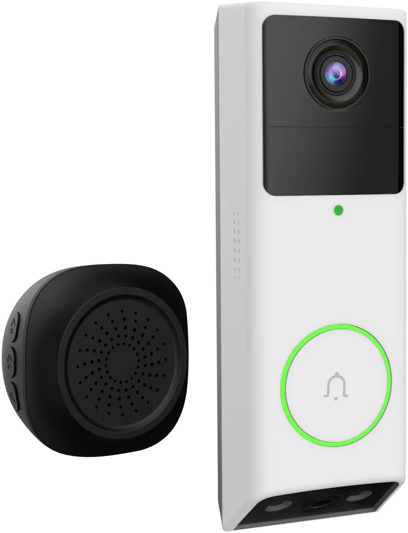 Connect SmartHome 2K Dual Camera Doorbell with Chime