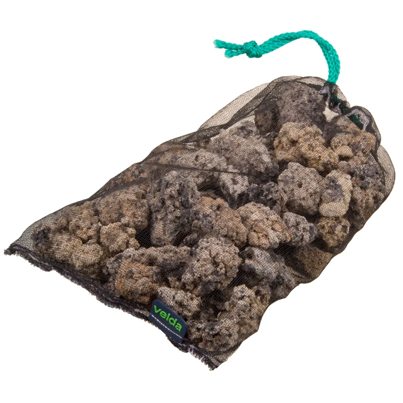 Zwart filternet 45 x 80 cm groot voor filtermateriaal vijver