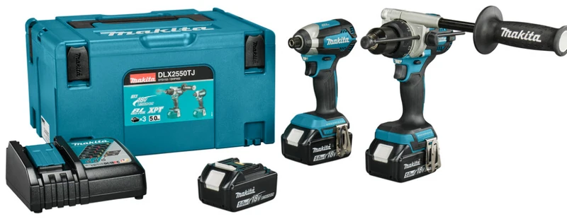 Makita DLX2550TJ LXT 18V Combiset Klopboren en Slagschroeven (Makita gereedschapset)