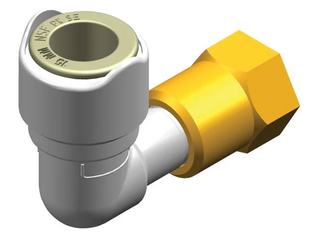 Whale WX1531B Bocht adapter 90° 1/2" BSP - female 15mm