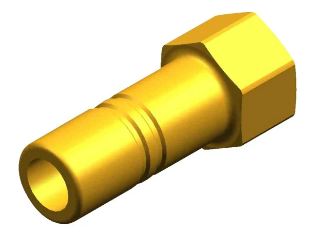 Whale WX1539B Adapter 3/8" BSP 15mm female messing