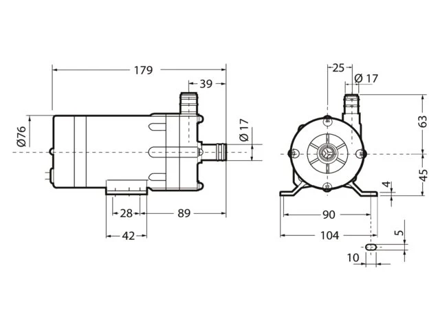 Waterpomp centrifugaal 25l 230V