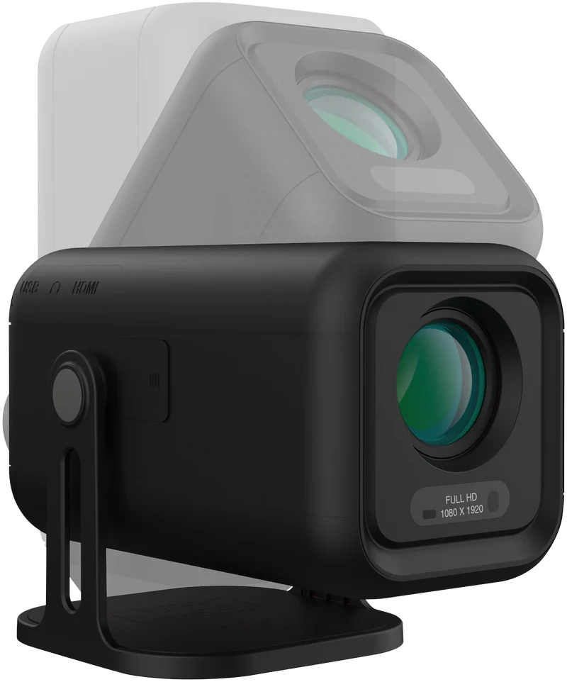 Laser 1080P Android 13 Smart Projector with auto focus Black