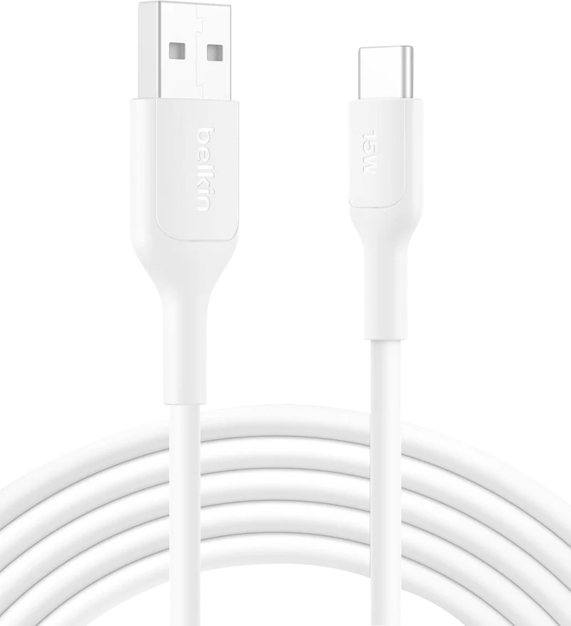 Belkin BoostCharge Pro USB-A TO USB-C 2.0 Braided PCR Cable 2m White