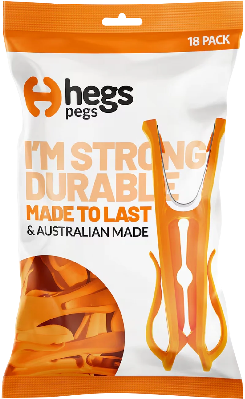 HEGS Clothes Pegs 18 Piece