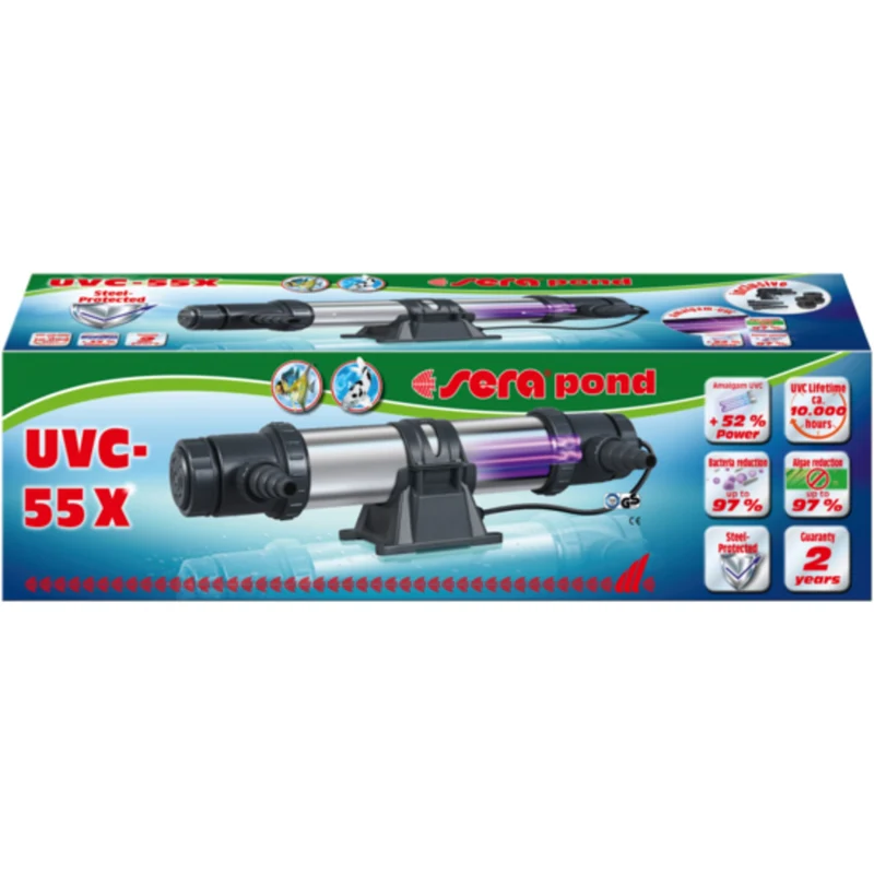 Sera pond UVC-55X - UVC-waterklaarder 55 Watt voor vijvers tot 25000 liter