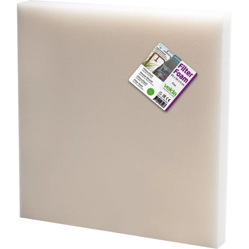 Velda Filter Foam wit 50x50x5 cm - fijn filterschuim voor vijverfilter
