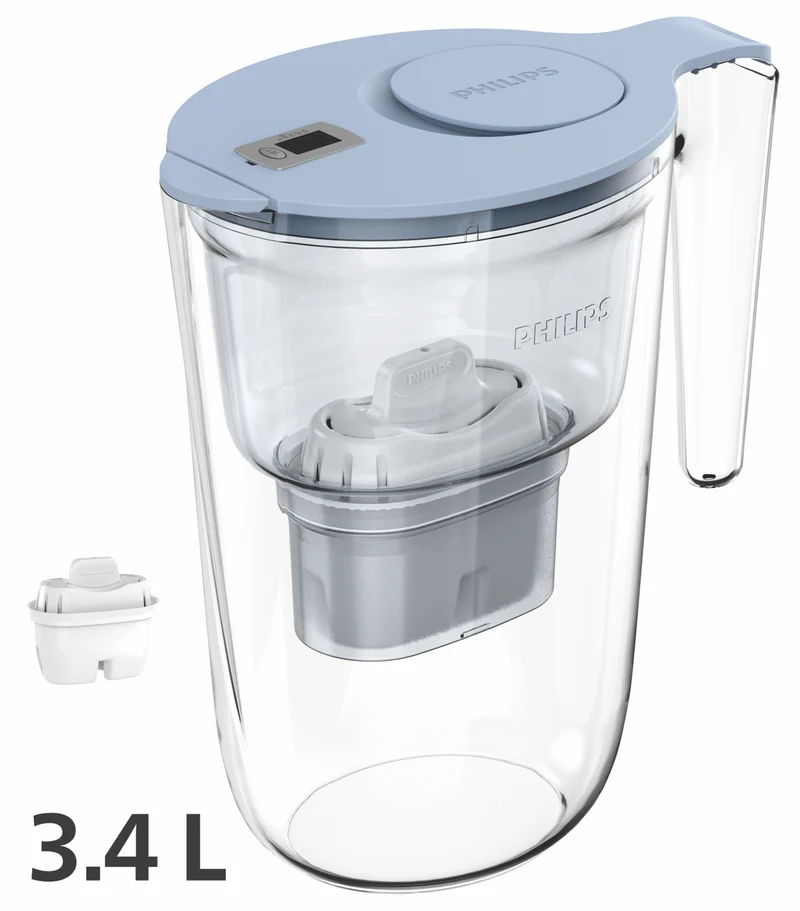 Philips 3.4 Litre Blue Water Filter Jug