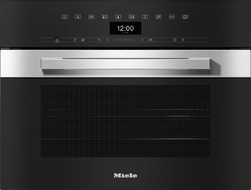Miele 45cm Compact Combination Steam Oven with HydroClean Self-Cleaning Function CleanSteel