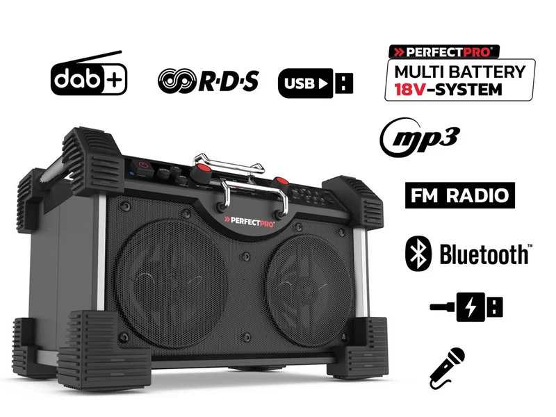 PerfectPro RH4-18V Rockhart Bouwradio 18V