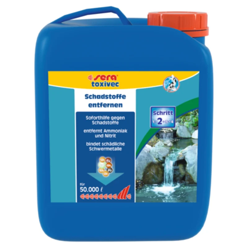 Sera Pond Toxin Remover 2500 ml - neutraliseert chloor en zware metalen in vijverwater