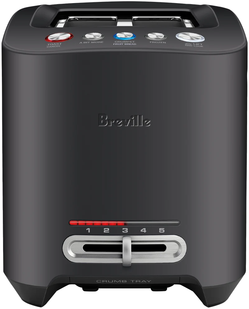 Breville The Smart Toaster 2 Slice Black Truffle