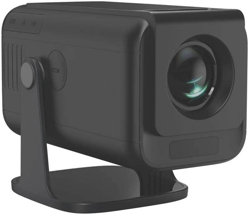Laser 1080p Android Multi-Angle Tube LED Projector Black 2025