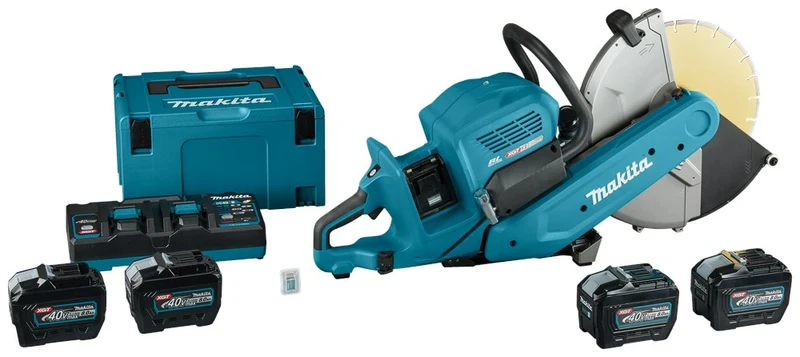 MAKITA CE002GL402X DOORSLIJPER 2X40V MAX8,0 AH ACCU (4 ST) EN DUO SNELLADER