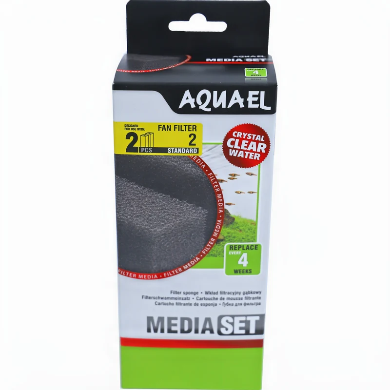 Aquael Schuimstofpatroon Fan 2 Plus (2 stuks) - Vervangspons voor binnenfilter