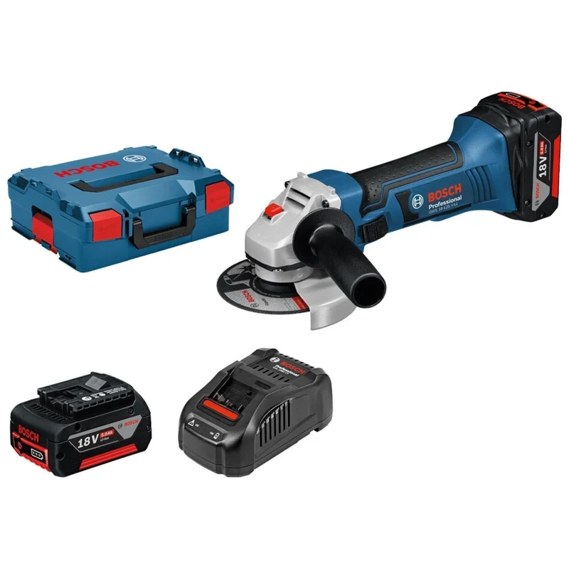 Bosch GWX 18V-8 Haakse Slijper 2x5,0Ah in L-Boxx 136 - 06019J7002