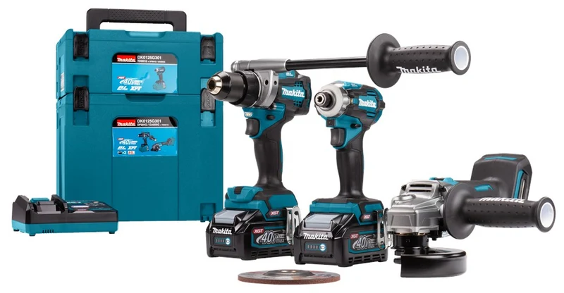 MAKITA DK0125G301 COMBISET 40V IN MBOX 2X 4.0 AH ACCU, SNELLADER