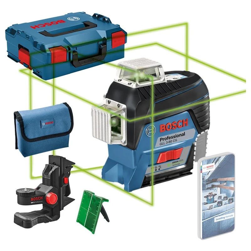BOSCH GLL 3-80 CG LIJNLASER GLL 3-80 CG, C&G, LASERRICHTBORD, UNIVER