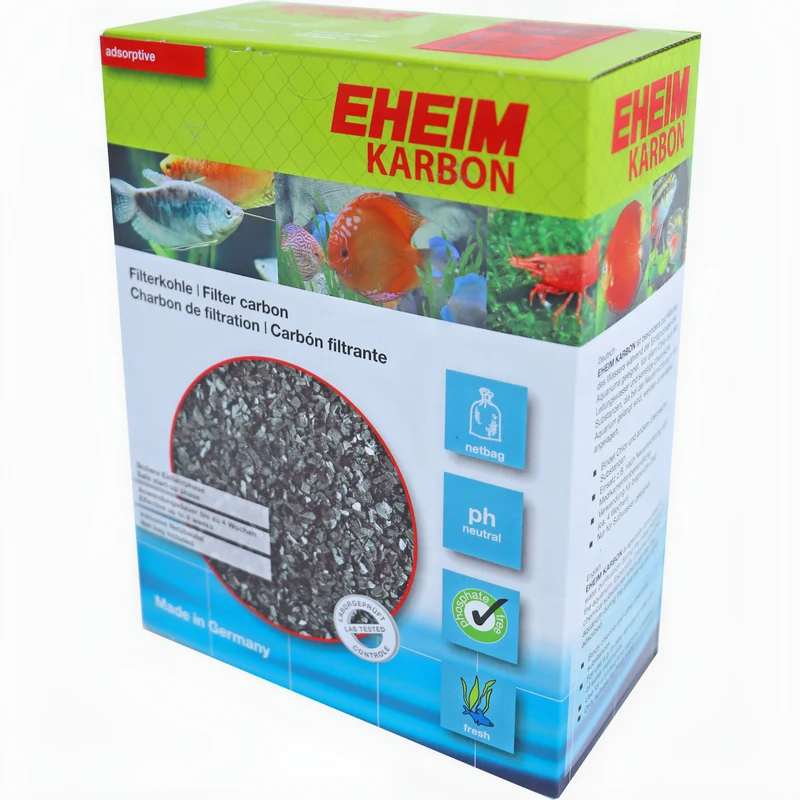 Eheim Karbon actief kool 2 liter met perlonzak - Adsorptief filtermateriaal voor zoetwater aquarium