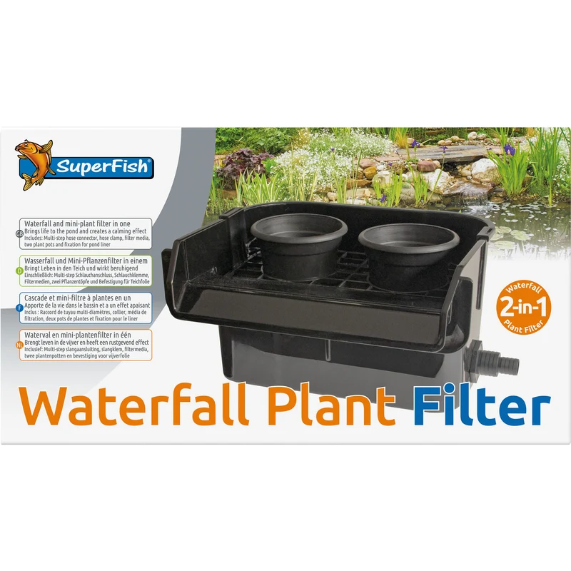 Superfish Waterfall Plant Filter - plantenfilter met watervaleffect