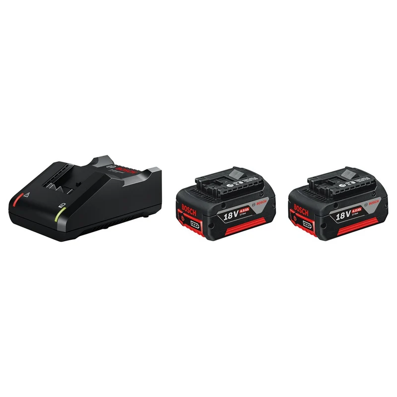 BOSCH STARTERSET GBA 18V ACCU 2X 4,0 AH, LADER GAL 18V-40