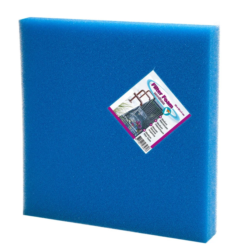 Filterschuim 50 x 50 x 5 cm Blauw - Medium