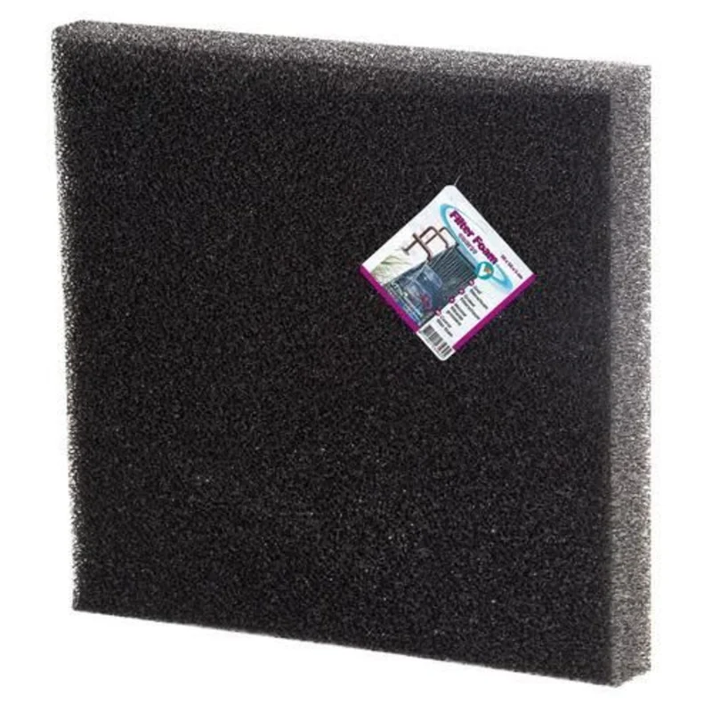 Filterschuim 50 x 50 x 2 cm Zwart - Grof