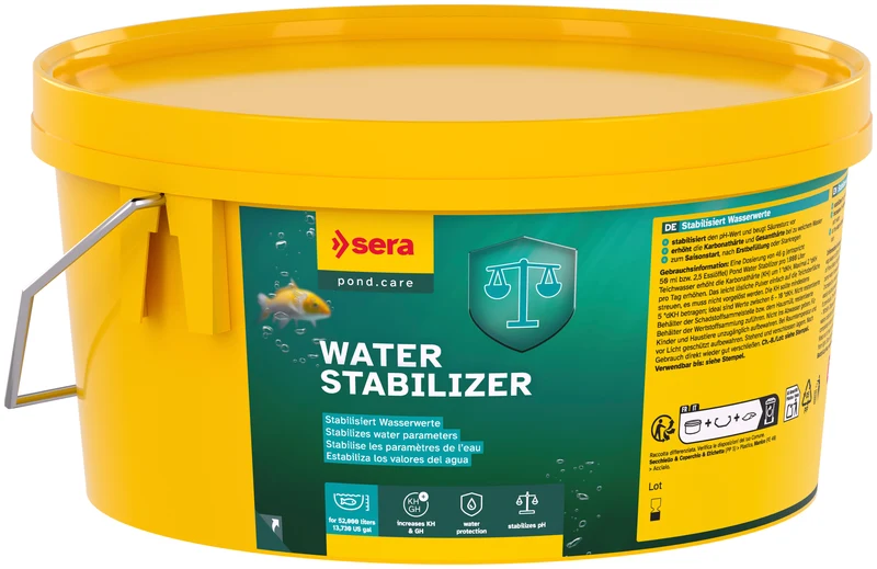 Pond Water Stabilizer 2.4KG - Voorkom zuurgraadval met de Sera Pond Water Stabilizer 2,2L