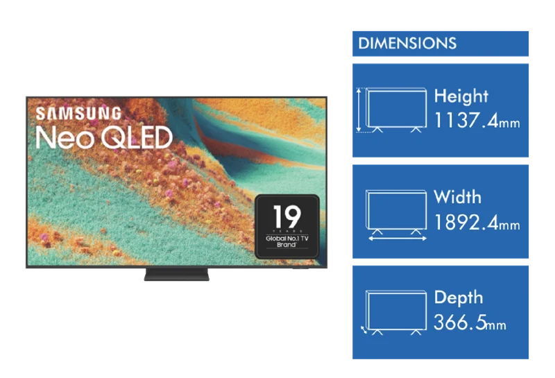 Samsung 85" QN85F NEO QLED 4K Mini LED Smart AI TV 2025