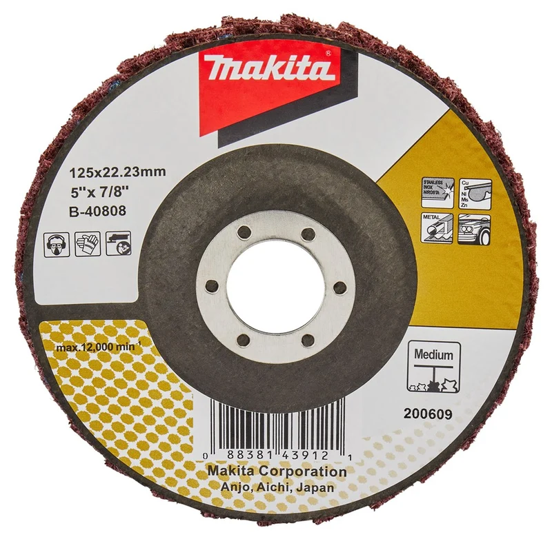 Makita LAMELLEN CONDITIONERINGSCHIJF 125 MM MEDIUM