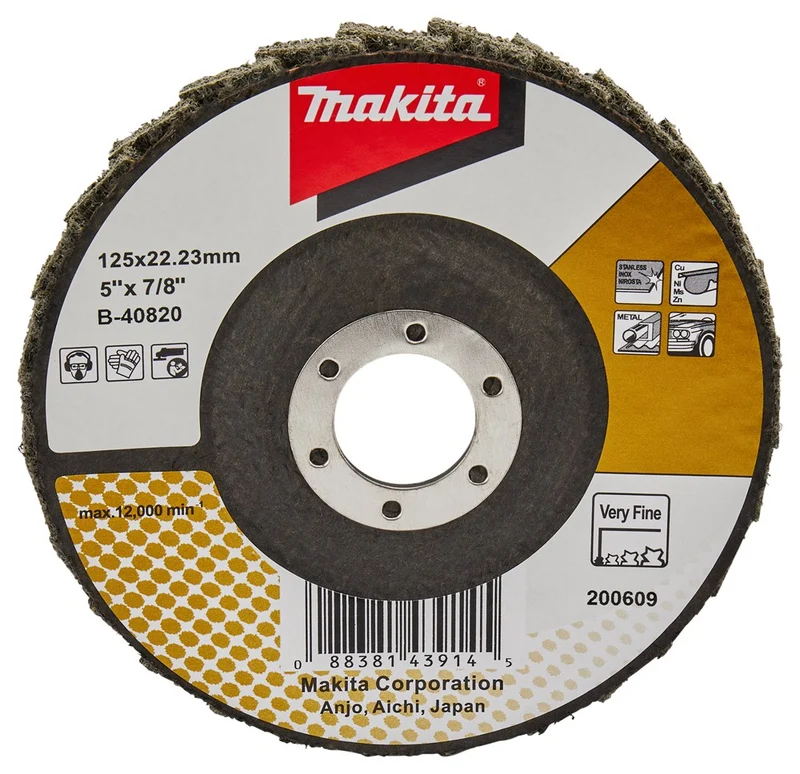 Makita LAMELLEN CONDITIONERINGSCHIJF 125 MM EXTRA FIJN